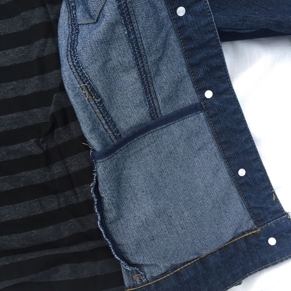 Christopher&Banks blue denim jean jacket - Picture 3 of 9